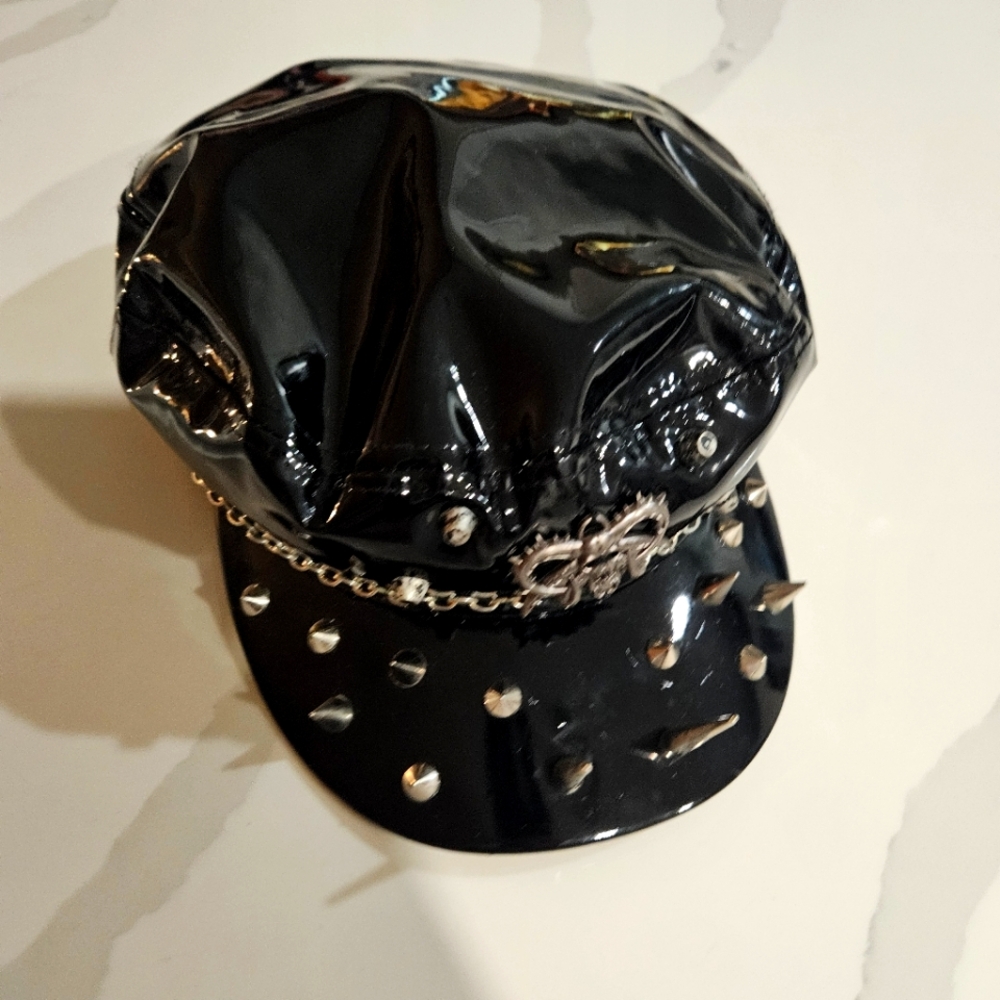 Exclusive Dolls Kill Hat Cap with Chain Detail Gift Studded Hat